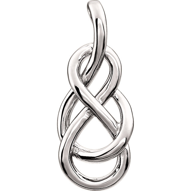 Red Carpet Jewelry Styles Knot Pendant Sterling SIlver